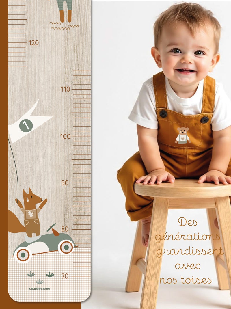 Toise en Bois Petit Bolide Multicolore - Kiabi