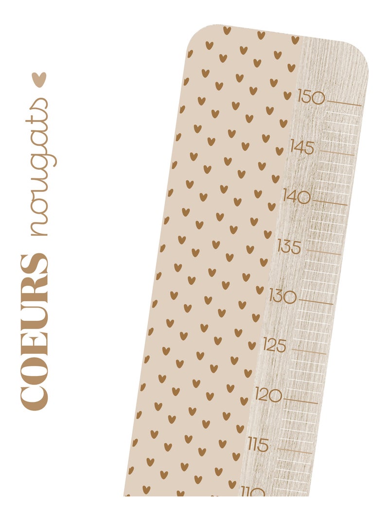 Toise en Bois Petit cœur Nougat Multicolore - Kiabi