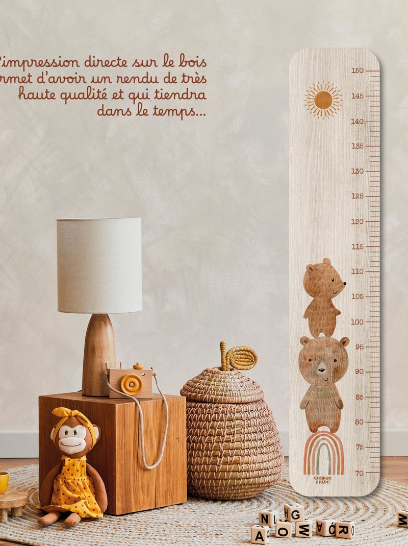 Toise en Bois Petit Ours Multicolore - Kiabi