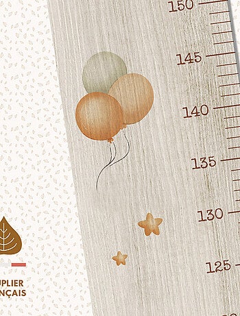 Toise en Bois Petits Ours Et Ballons