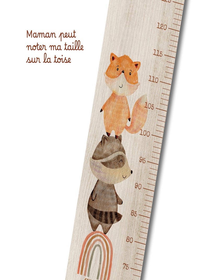 Toise en Bois Raton & Renard Multicolore - Kiabi