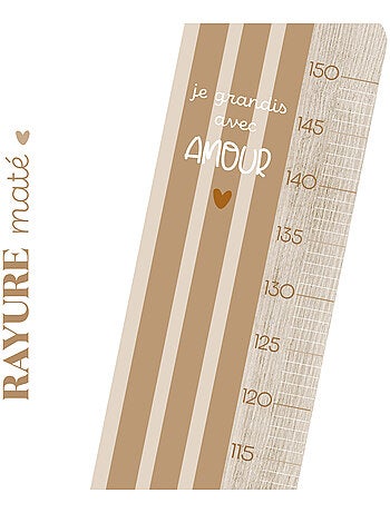 Toise en Bois Rayures Camel