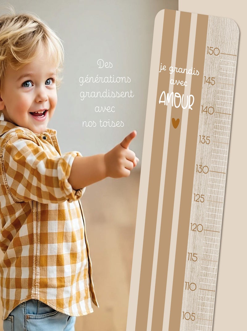 Toise en Bois Rayures Camel Multicolore - Kiabi