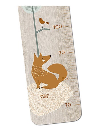 Toise en Bois Renard Assis Forêt Edgar