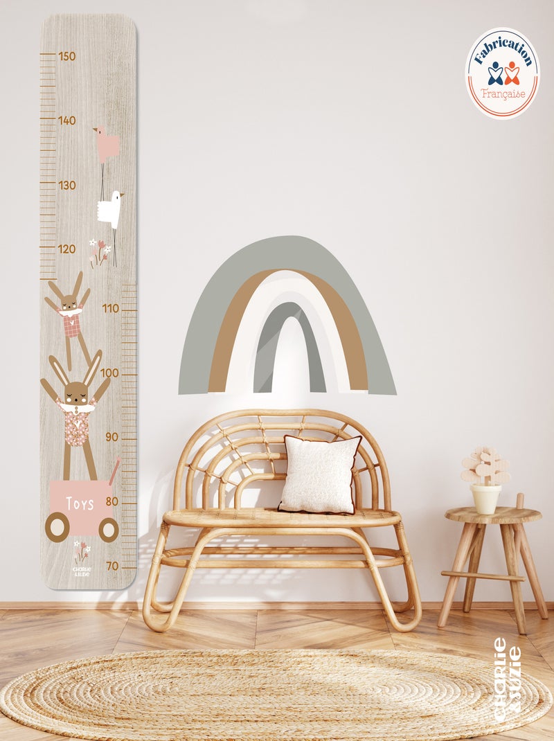 Toise en Bois Toises Lapin Doudou rose Multicolore - Kiabi