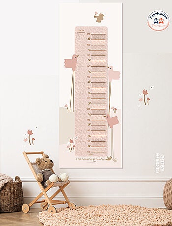 Toise en papier peint à tapisser Bird Vichy - Combien Je Mesure ?