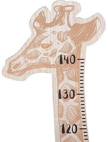Toise enfant girafe en bois GIRAFE