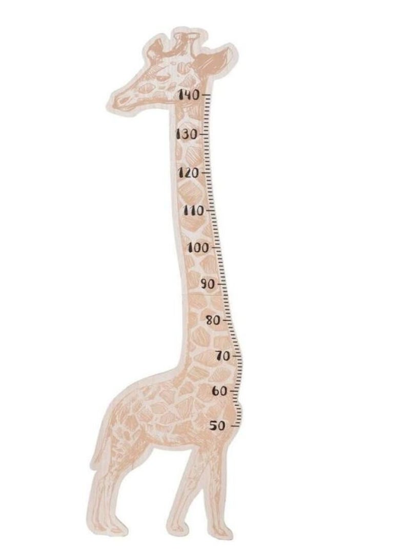 Toise girafe en bois Beige - Kiabi