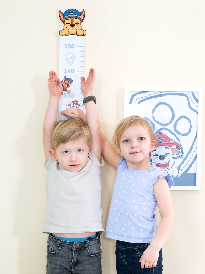 Toise murale en bois motif chien 'Paw Patrol' - ROBA Blanc Multicolore Bleu - Kiabi
