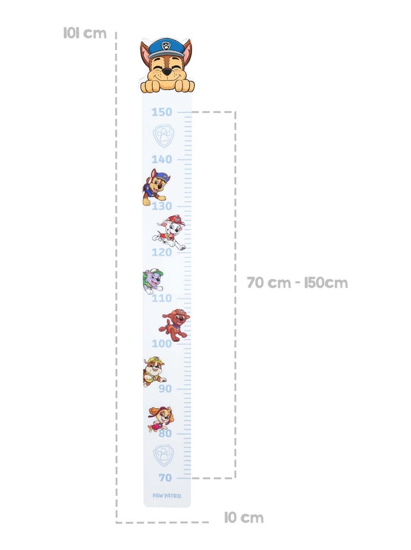 Toise murale en bois motif chien 'Paw Patrol' - ROBA Blanc Multicolore Bleu - Kiabi