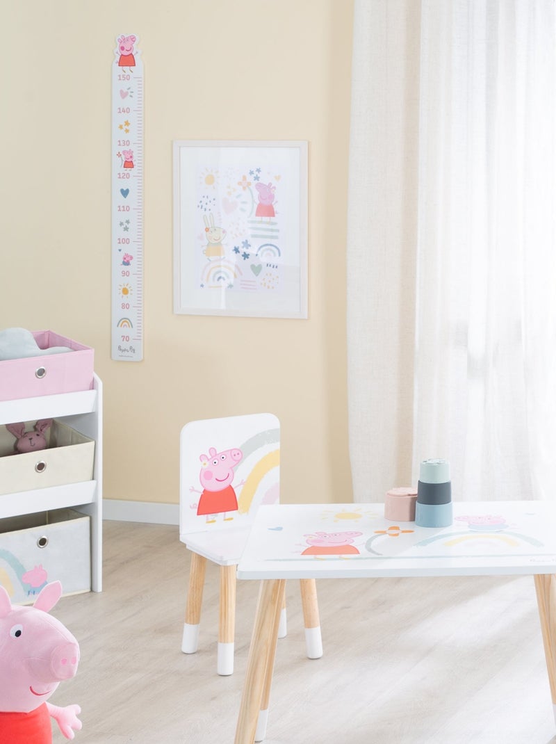 Toise murale en bois 'Peppa Pig' - ROBA Blanc Rose - Kiabi
