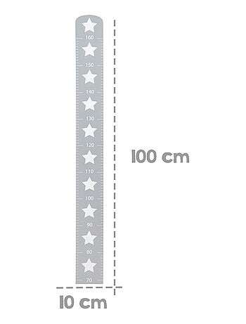 Toise murale étoilée en bois 'Little Stars' - ROBA