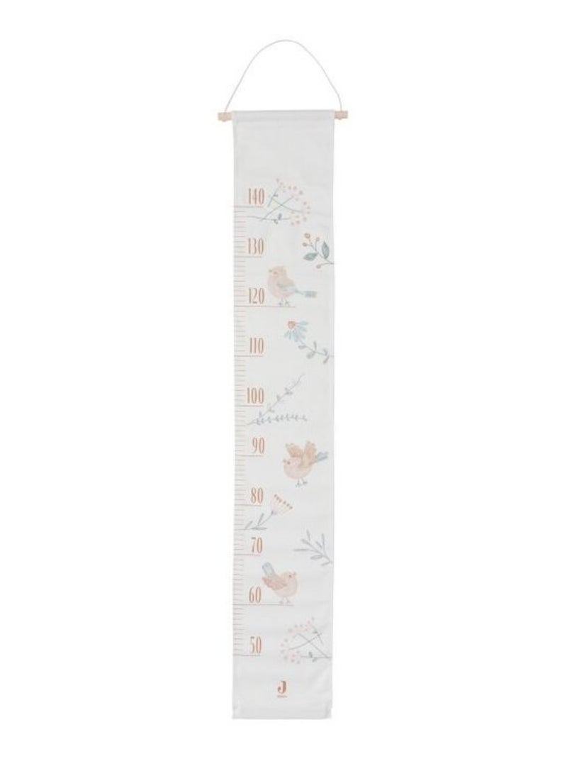 Toise murale Lovely Birds en coton Blanc - Kiabi