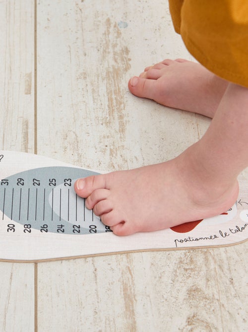 Toise pédimètre en bois hérisson et souris - Kiabi