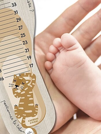 Toise pédimètre en bois Isidore le tigre