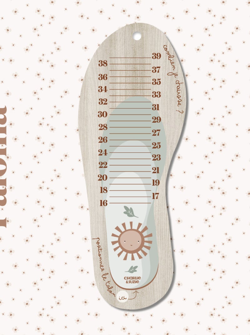 Toise pédimètre en bois Paloma Multicolore - Kiabi