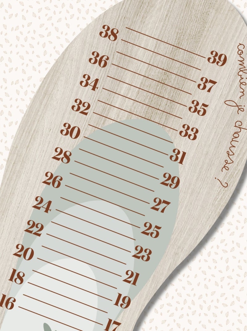 Toise pédimètre en bois Paloma Multicolore - Kiabi