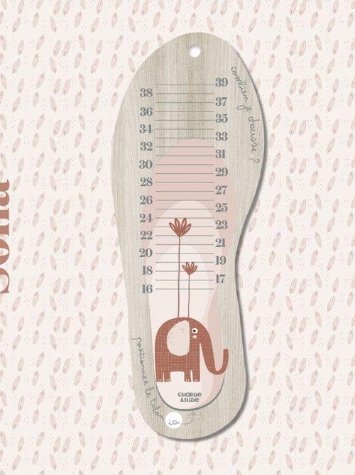 Toise pédimètre en bois Sofia Éléphant - Kiabi