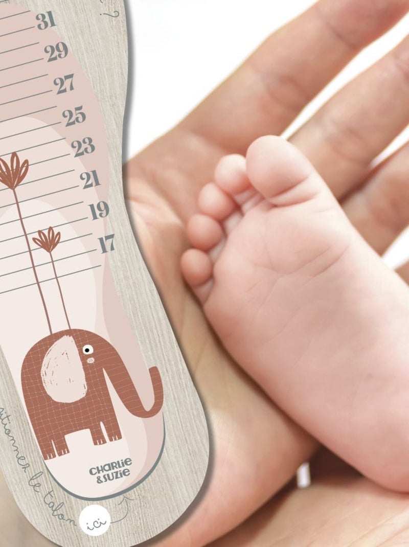 Toise pédimètre en bois Sofia Éléphant Multicolore - Kiabi