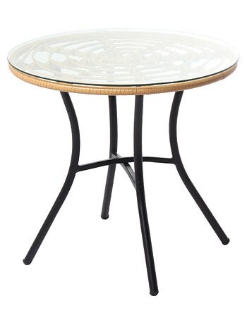 TOLEDE Salon de jardin 2 places effet rotin