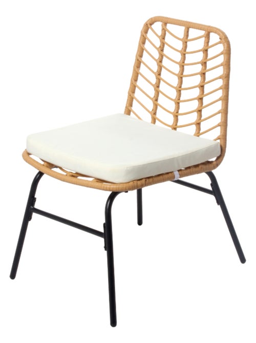 TOLEDE Salon de jardin 2 places effet rotin - Kiabi