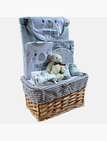 Tom Kids - Coffret naissance pour b?b? gris avec accessoires