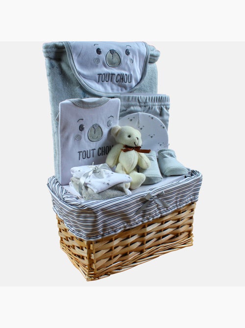 Tom Kids - Coffret naissance pour bébé gris avec accessoires - Kiabi
