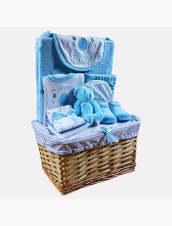Tom Kids - Coffret naissance pour garçon bleu avec accessoires