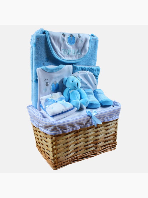 Tom Kids - Coffret naissance pour garçon bleu avec accessoires - Kiabi