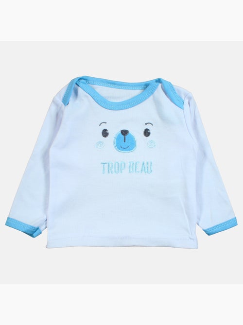 Tom Kids - Coffret naissance pour garçon bleu avec accessoires - Kiabi