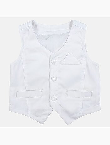 Tom Kids - Ensemble b?b? gar?on pour les c?r?monies chemise gilet n?ud papillon et pantalon 7/8?me