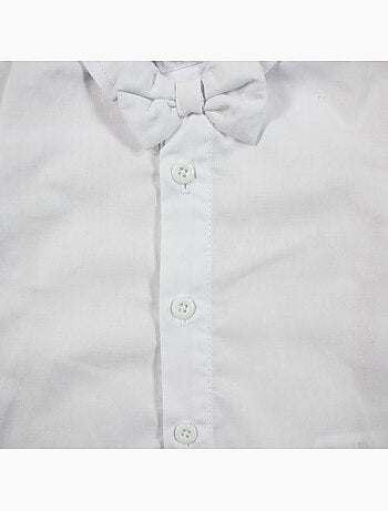 Tom Kids - Ensemble b?b? gar?on pour les c?r?monies chemise gilet n?ud papillon et pantalon 7/8?me