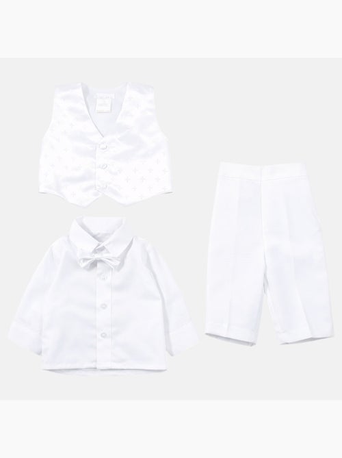 Tom Kids - Ensemble bébé garçon avec chemise gilet short et n?ud papillon - Kiabi