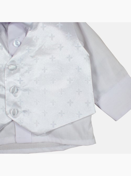 Tom Kids - Ensemble bébé garçon avec chemise gilet short et n?ud papillon - Kiabi