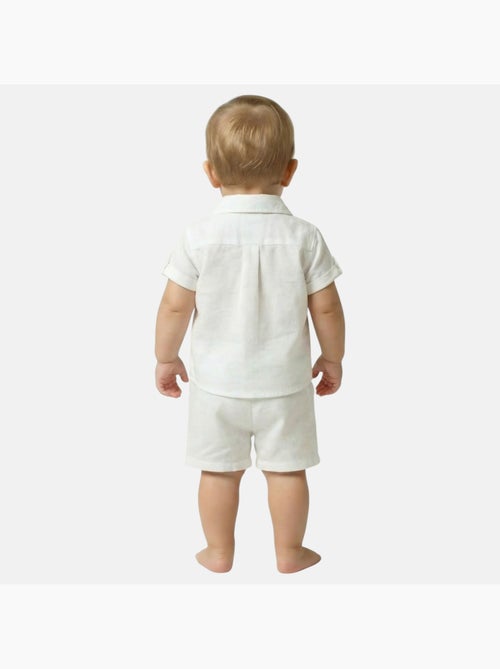 Tom Kids - Ensemble bébé garçon de cérémonie chemise manches courtes et short - Kiabi