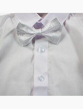 Tom Kids - Ensemble bébé garçon de cérémonie gilet chemise short et noeux papillon