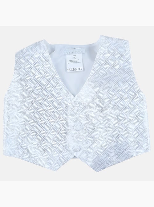 Tom Kids - Ensemble bébé garçon de cérémonie gilet chemise short et noeux papillon - Kiabi