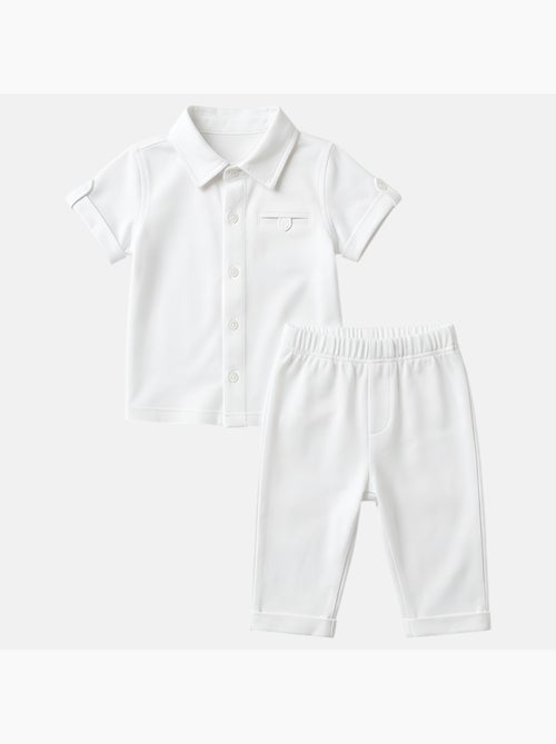 Tom Kids - Ensemble bébé garçon pour cérémonies estivales chemise gilet n?ud papillon et short - Kiabi