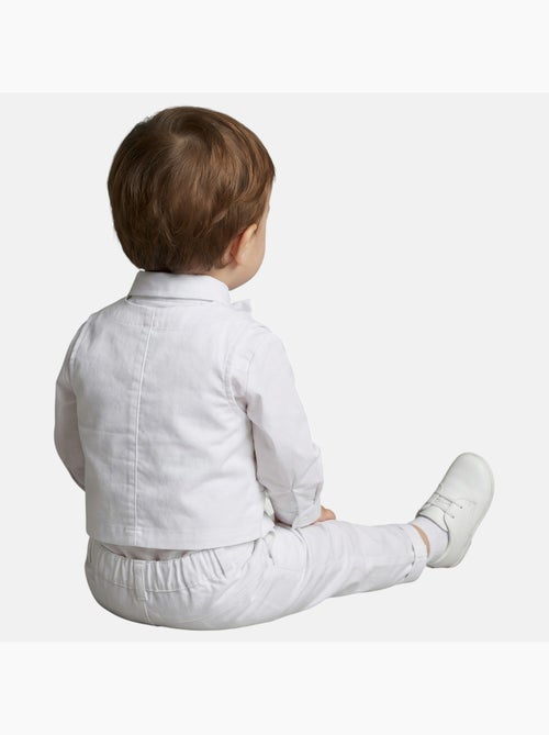 Tom Kids - Ensemble bébé garçon pour les cérémonies chemise gilet n?ud papillon et pantalon 7/8ème - Kiabi