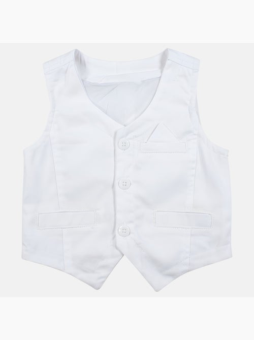 Tom Kids - Ensemble bébé garçon pour les cérémonies chemise gilet n?ud papillon et pantalon 7/8ème - Kiabi