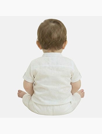 Tom Kids - Ensemble bébé garçon pour les cérémonies chemise manches courtes et pantalon