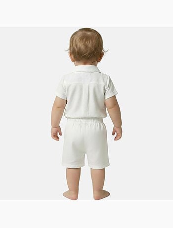 Tom Kids - Ensemble bébé garçon pour les cérémonies chemise manches courtes et short