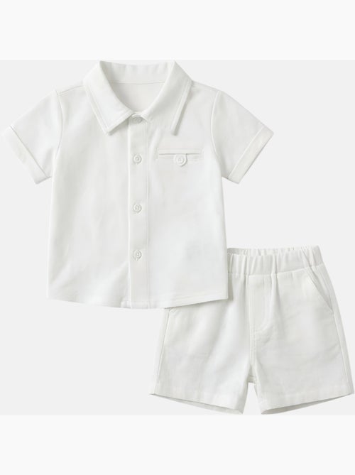 Tom Kids - Ensemble bébé garçon pour les cérémonies chemise manches courtes et short - Kiabi