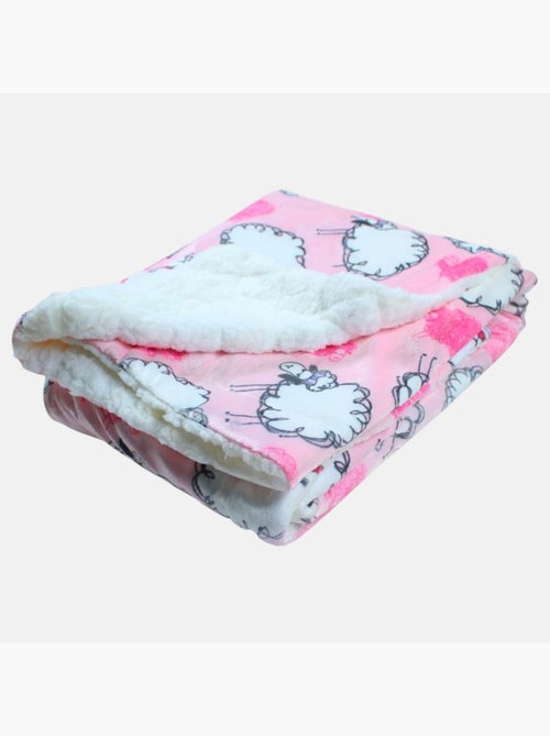Tom Kids - Plaid bébé à motifs moutons et nuages - Kiabi