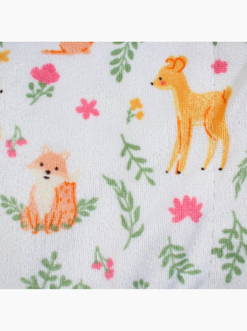 Tom Kids - Plaid doux à motifs animaux de la forêt - Kiabi