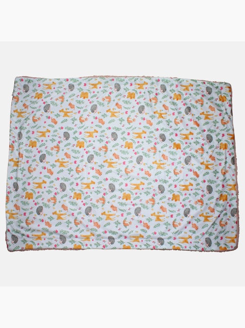 Tom Kids - Plaid doux à motifs animaux de la forêt - Kiabi