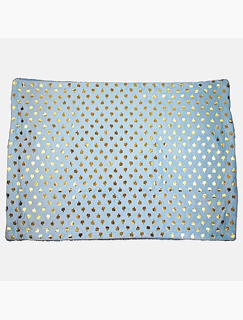 Tom Kids - Plaid doux à motifs éléphants dorés