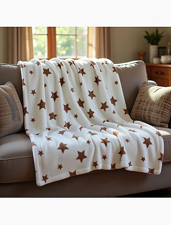 Tom Kids - Plaid doux à motifs étoiles