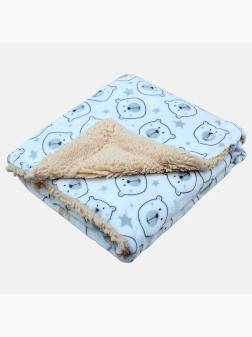 Tom Kids - Plaid doux à motifs oursons - Kiabi