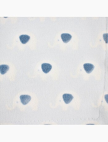 Tom Kids - Plaid doux à motifs petits éléphants